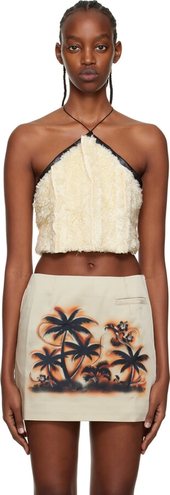 Kijun Off-White Triangle Camisole