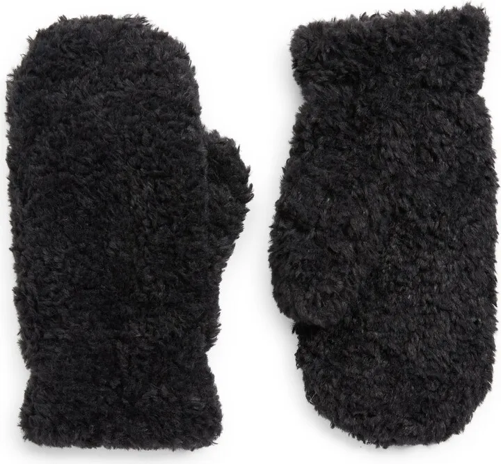 Faux Shearling Mittens