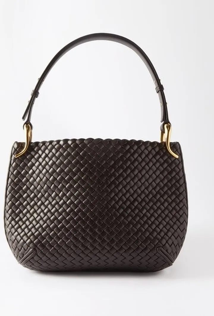Pipe Medium Intrecciato-leather Shoulder Bag