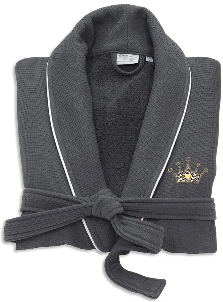Linum Home Textiles Turkish Cotton Waffle Terry Bathrobe