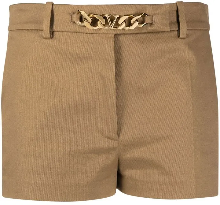 VLogo chain mini shorts