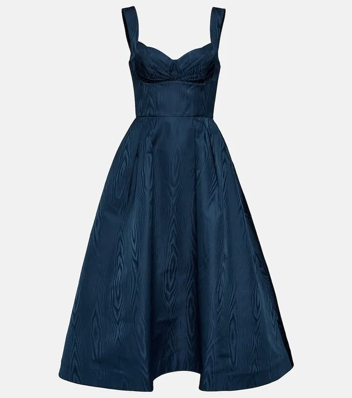 Crepe midi dress
