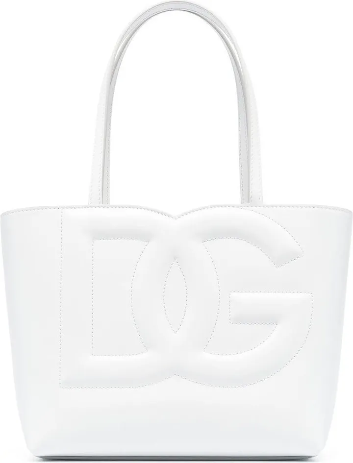 DG logo leather tote bag