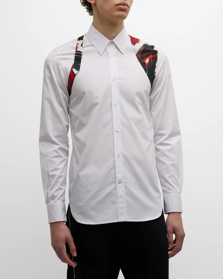 Men's Watercolor Harness Sport Shirt
