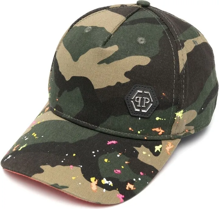 Camouflage Paint Splatter Baseball Hat