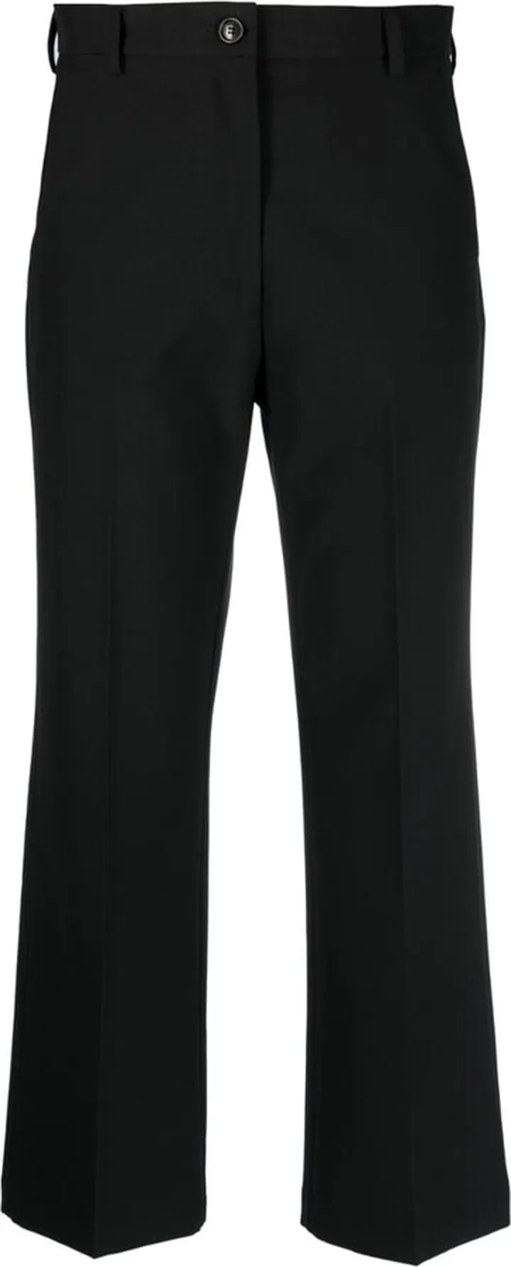 Cropped Straight-Leg Trousers