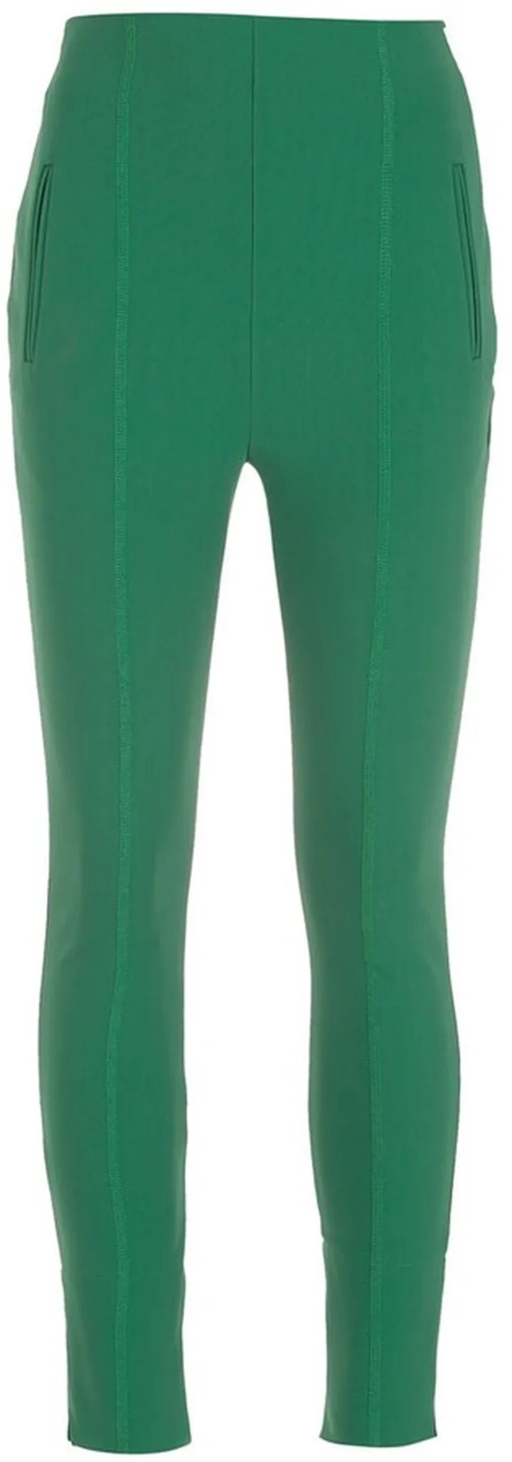 Jetted-Pocket Skinny Trousers