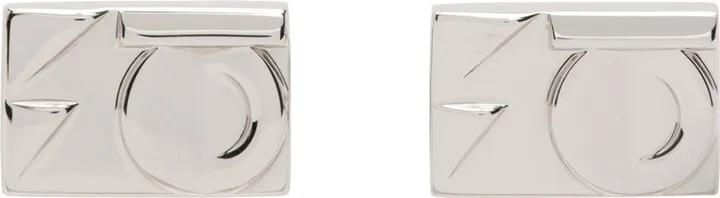 Ferragamo Silver Gancini Cufflinks