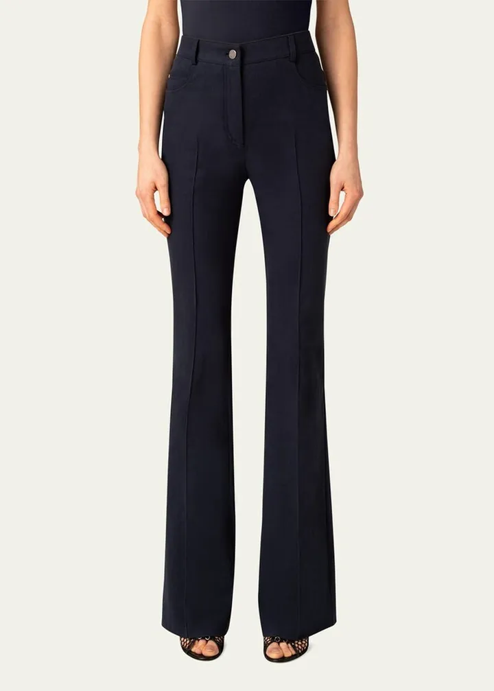 Boot-Cut Denim Pants