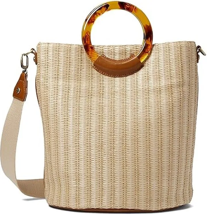 HOBO Sheila Bucket Tote (Natural Straw) Handbags