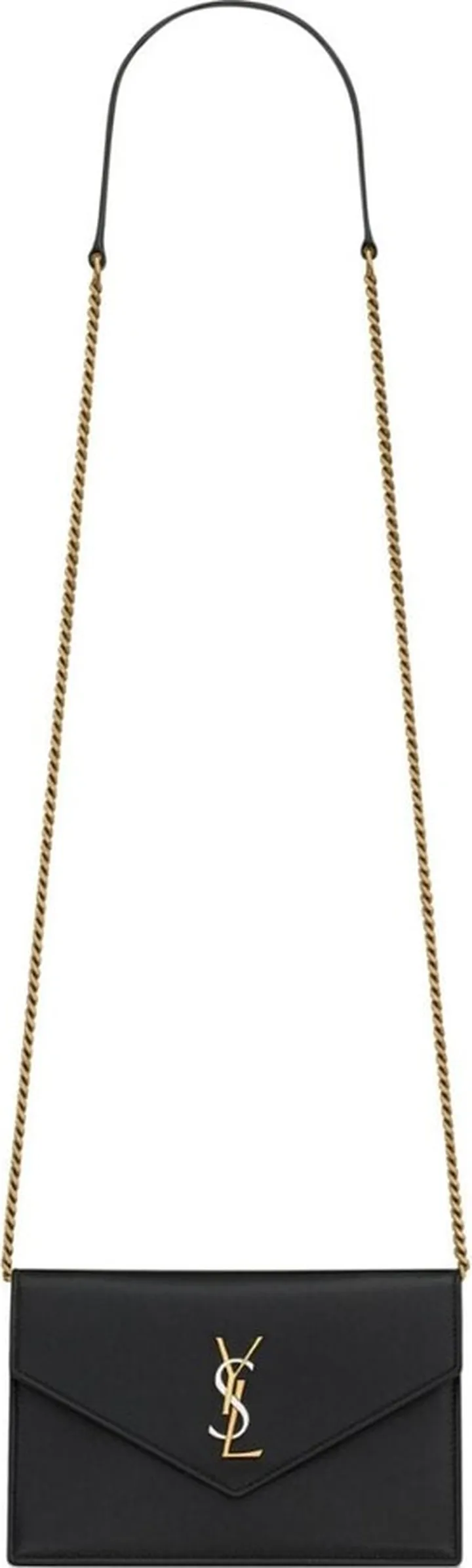 Envelope logo-plaque shoulder bag