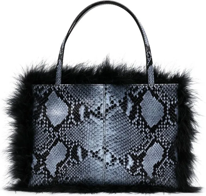 Suki snake-effect tote bag