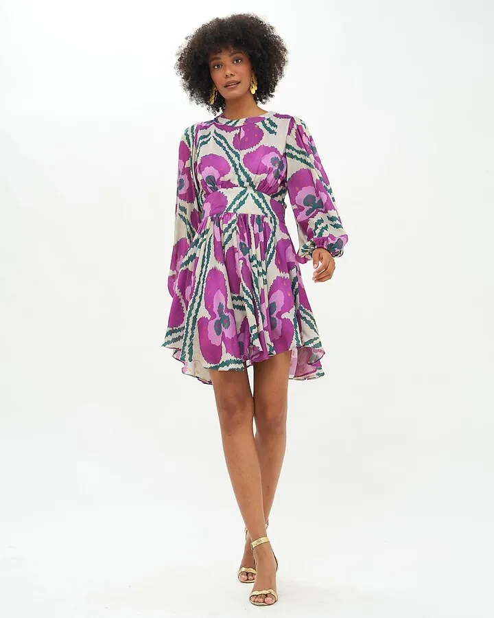 OLIPHANT™ balloon-waisted mini dress