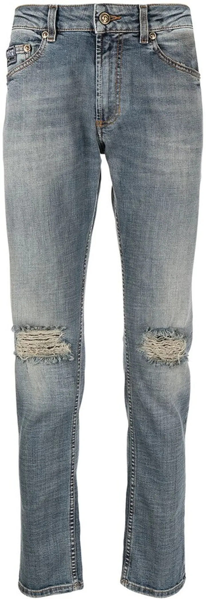 Ripped-Detailing Skinny Jeans