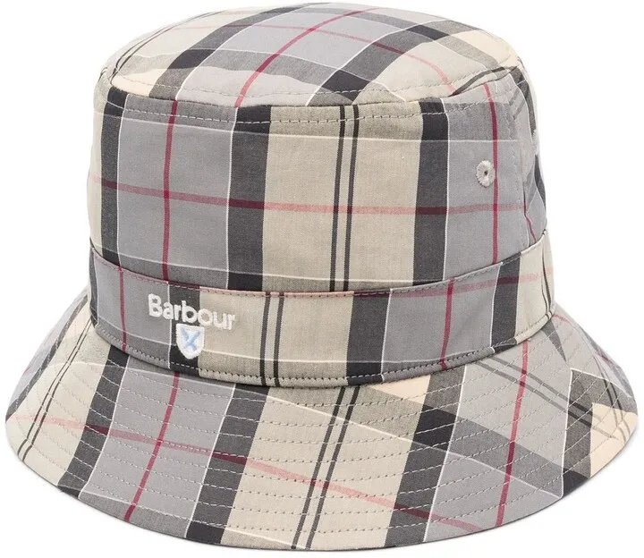 Check-Print Bucket Hat