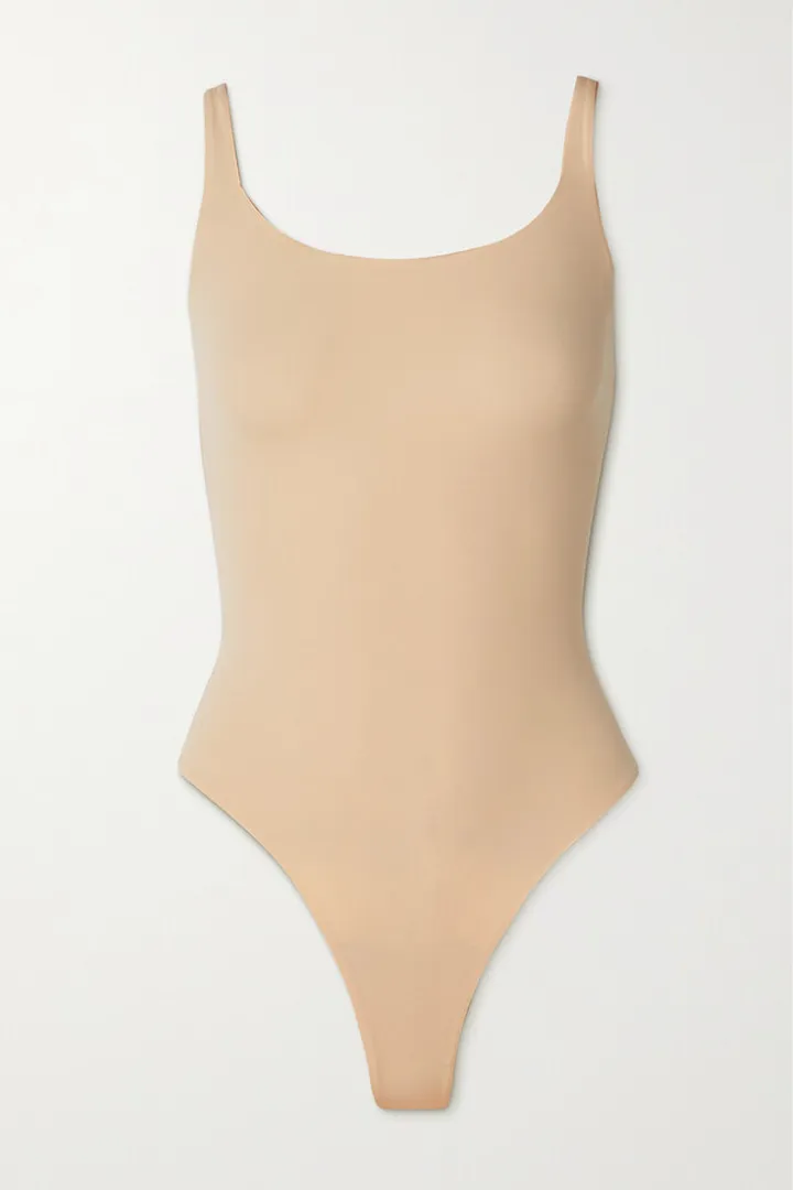 Skims - Fits Everybody Stretch-jersey Thong Bodysuit - Sand