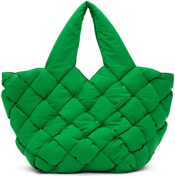 Bottega Veneta Green Large Cassette Tote