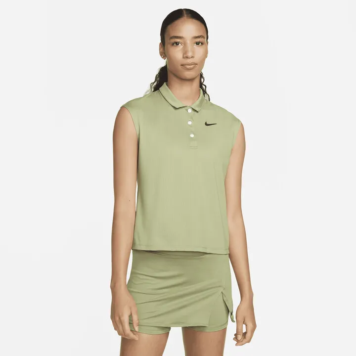 Nike Women's Court Victory Polo in Green