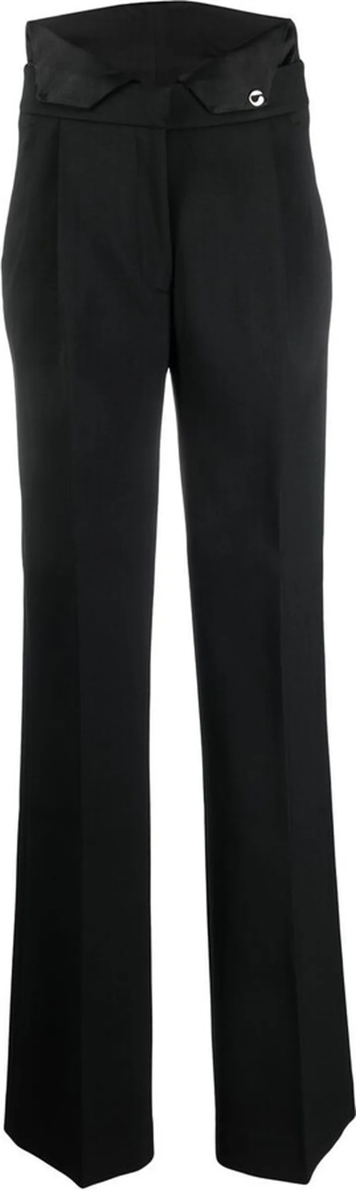 High-Waisted Straight-Leg Trousers
