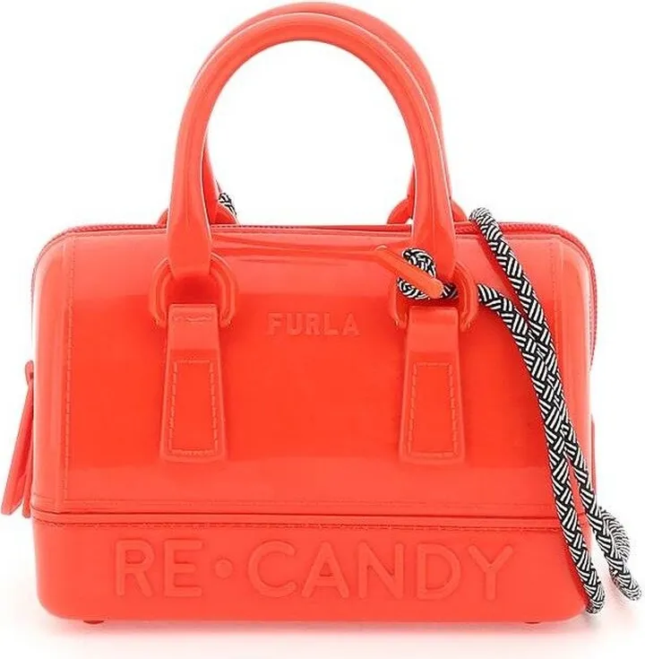 Furla Candy Logo Embossed Mini Tote Bag