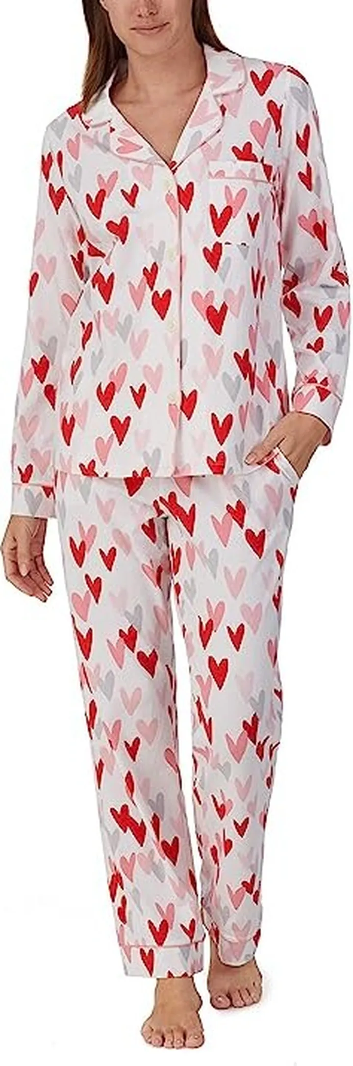 Bedhead PJs Organic Cotton Long Sleeve Classic PJ Set (Love Is All You Need) Women's Pajama Sets