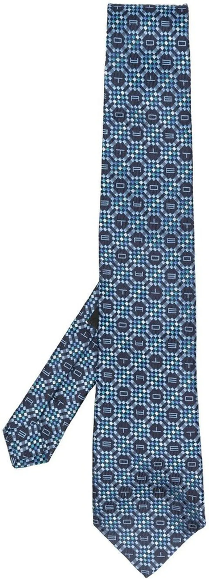 Logo-Jacquard Silk Tie