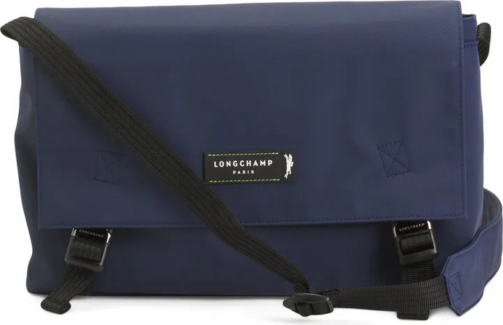 Le Pliage Energy Large Messenger Crossbody With Leather Trim