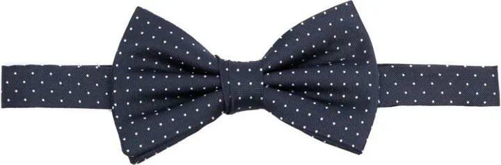 Polka-Dot Silk Bow Tie