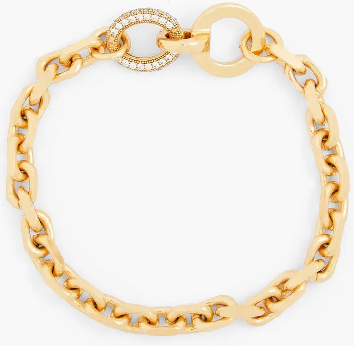 24-Karat Gold-Plated Crystal Bracelet
