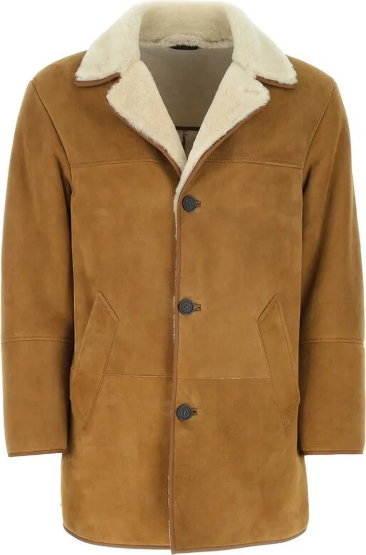 Loro Piana Shearling Single-Breasted Coat
