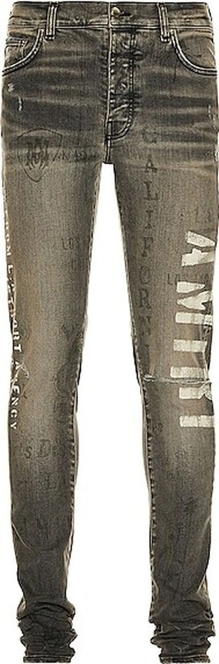 Amiri Military Stencil Jean in Grey