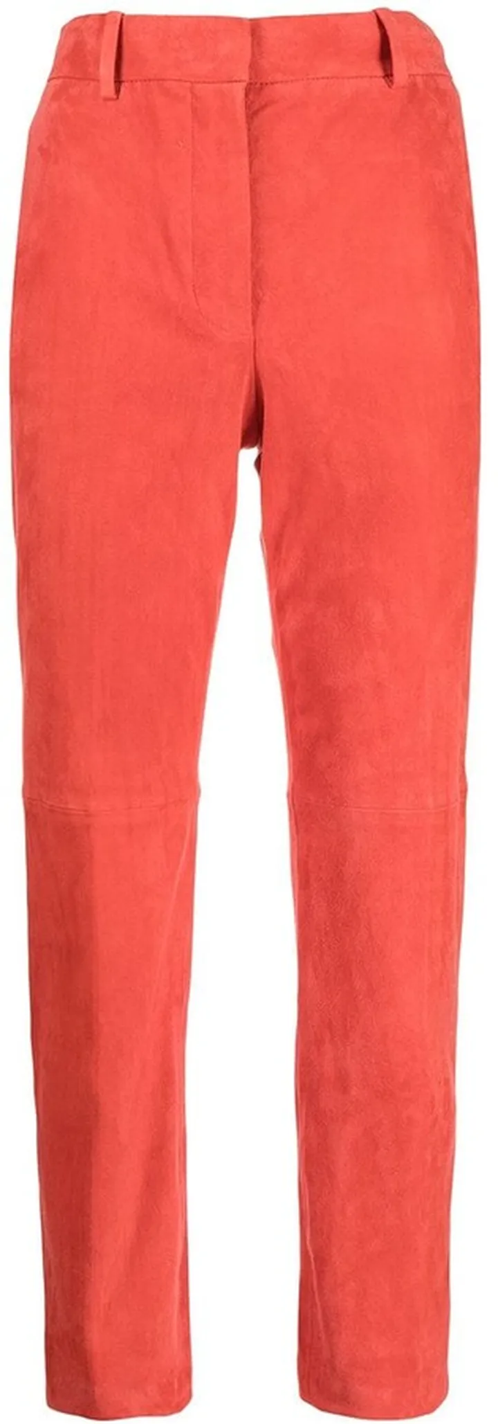 Cropped Leather Trousers