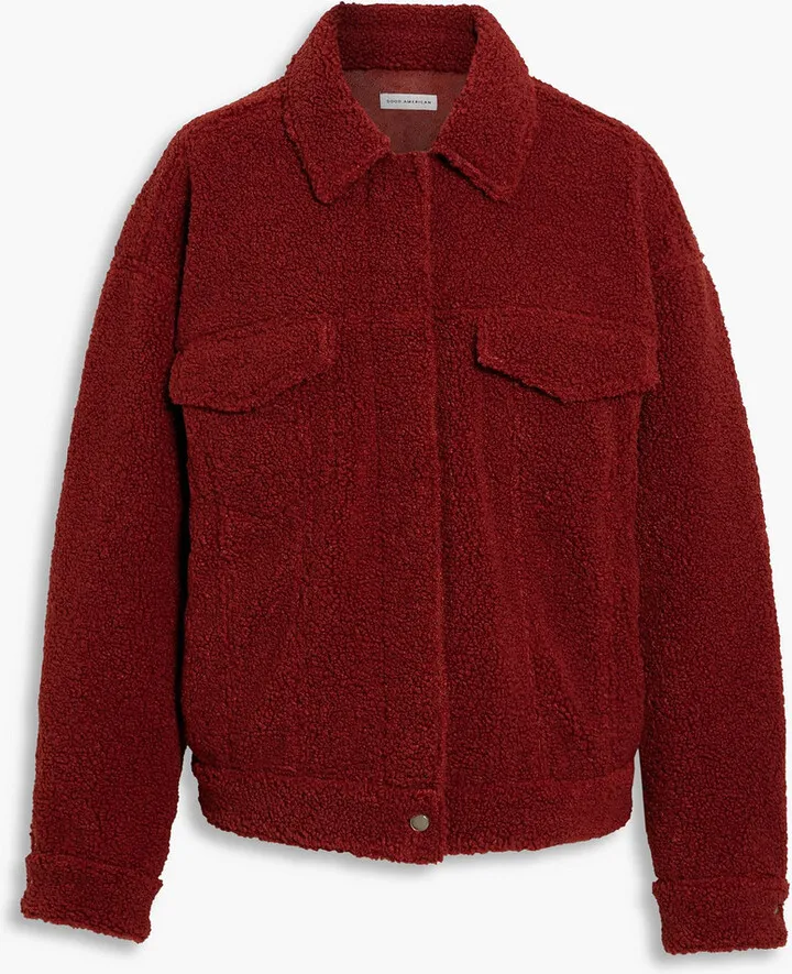 Oversized faux shearling jacket