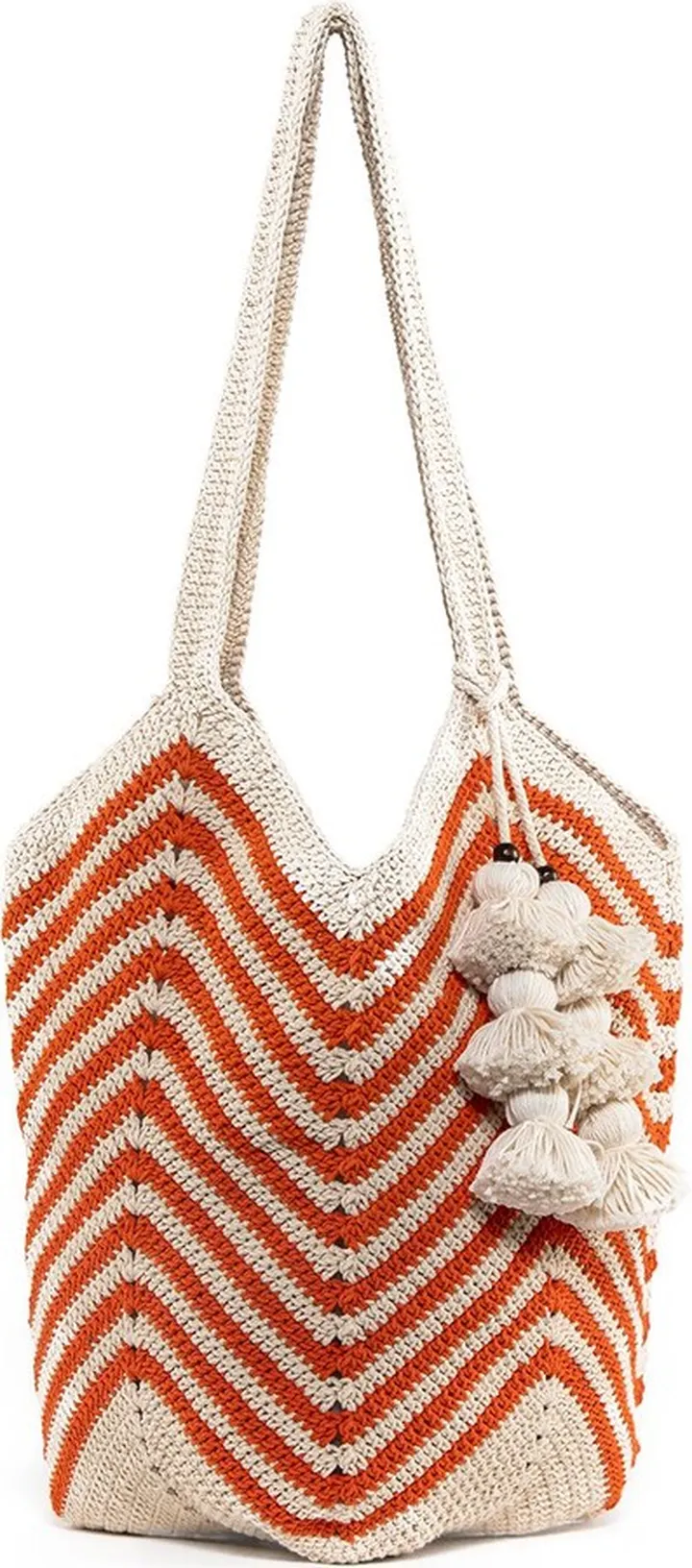 Maya Organic Tassel Crochet Bag