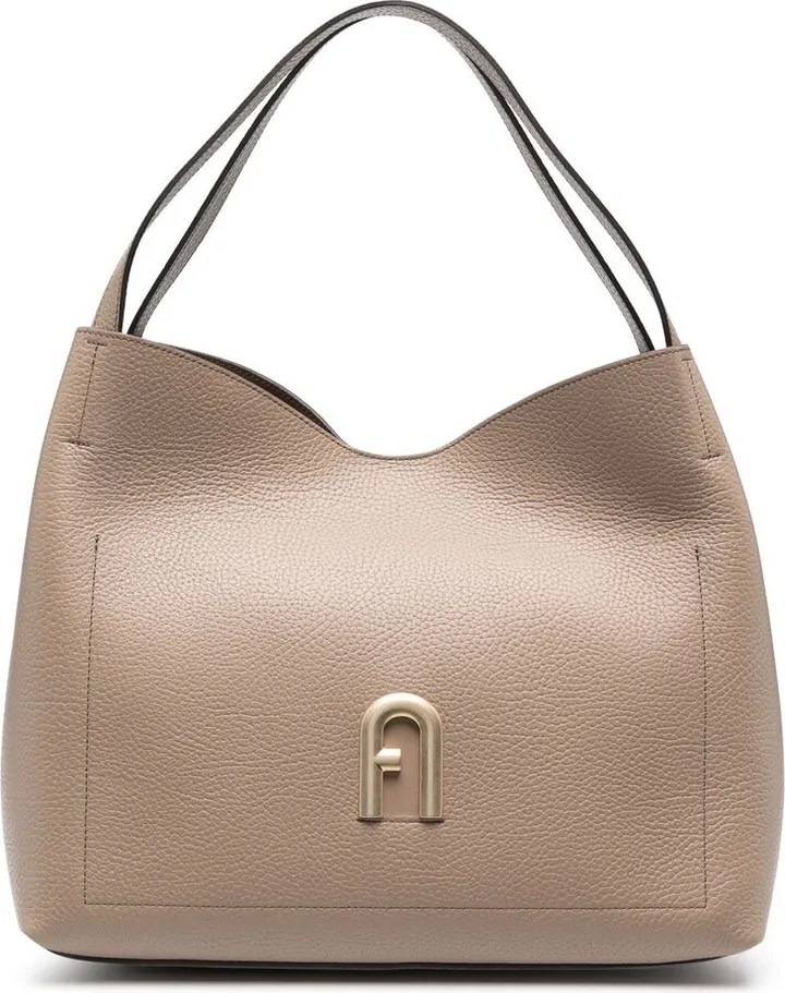 Primula leather tote bag