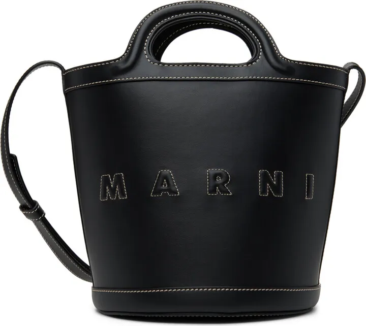 Marni Black Small Bucket Bag