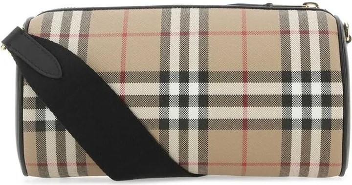 Burberry Vintage Check Zipped Barrel Bag