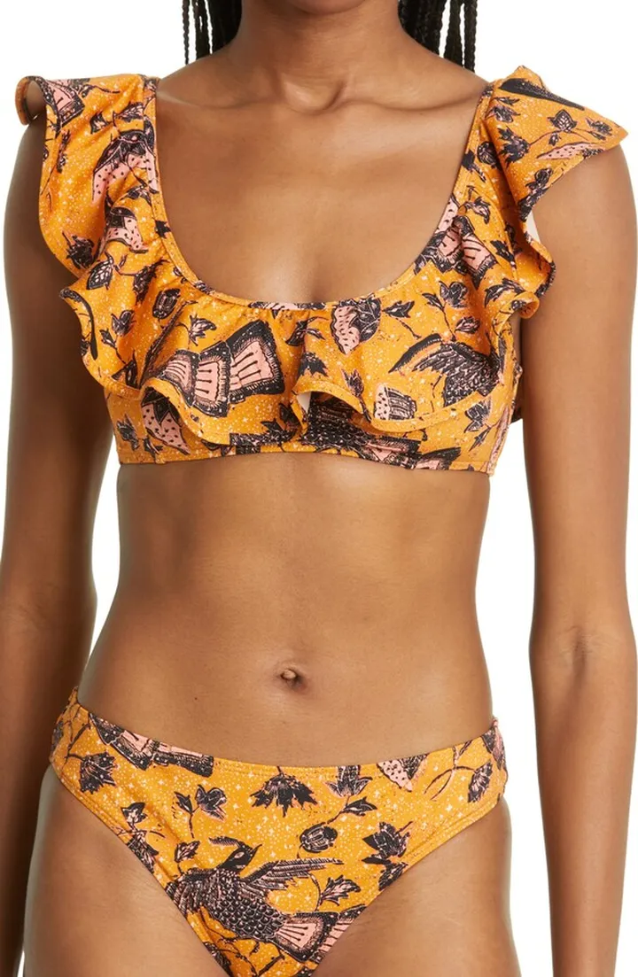 Azores Ruffle Bikini Top