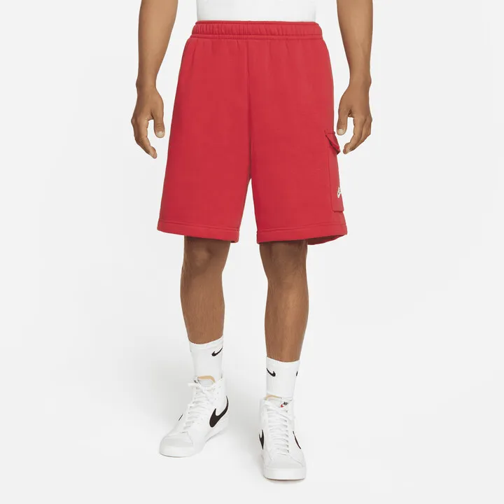 Men's Nike Sportswear Club Cargo Shorts in Red