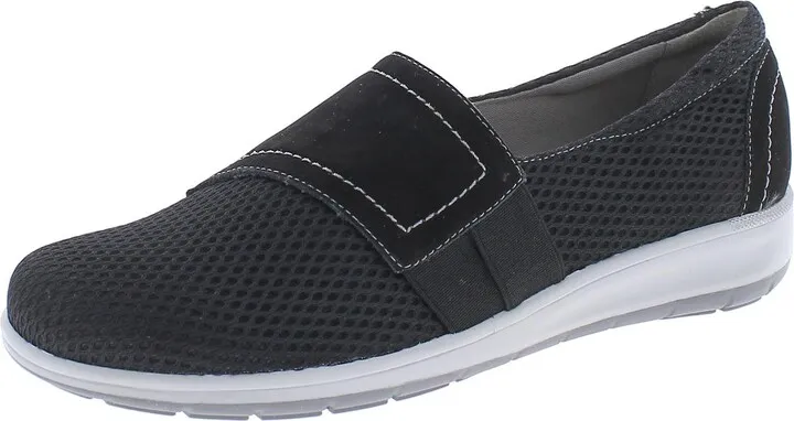 Obi Womens Leather Casual Slip-On Sneakers