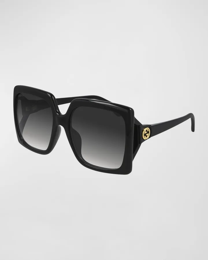 Oversized Square Injection Plastic Sunglasses