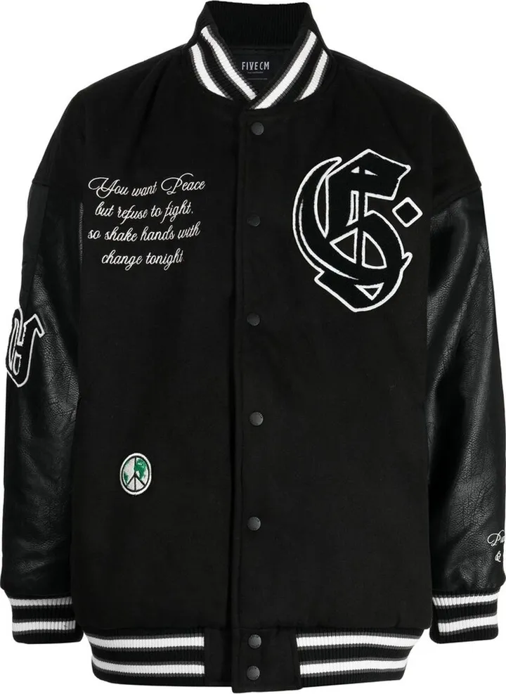 Logo-Path Bomber Jacket