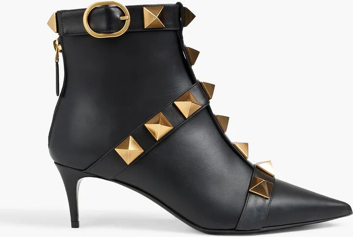 Roman Stud 60 leather ankle boots