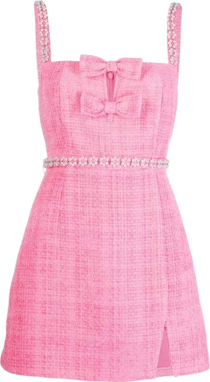 Bouclé Bow Minidress
