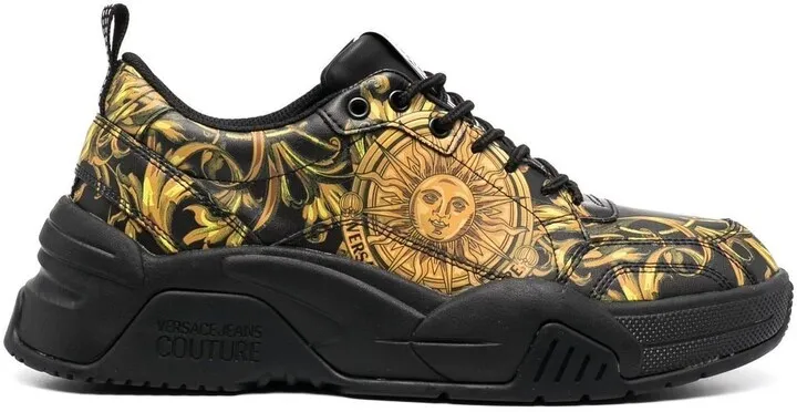 Baroque-Logo Low-Top Sneakers