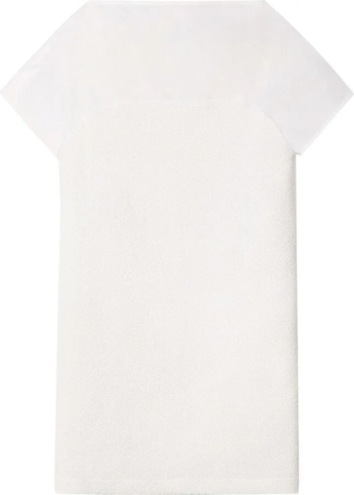 Textured Short-Sleeve Mini Dress