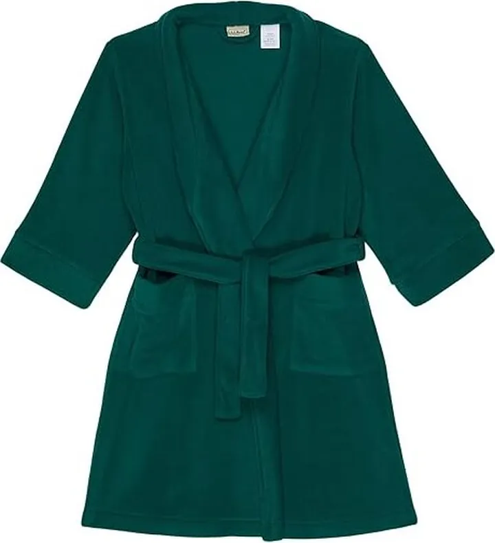 L.L.Bean Fleece Robe (Little Kids) (Emerald Spruce) Pajama