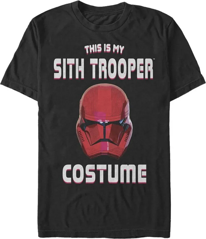 Men's Star Wars: The Rise of Skywalker Halloween Sith Trooper Costume T-Shirt - Black - Medium