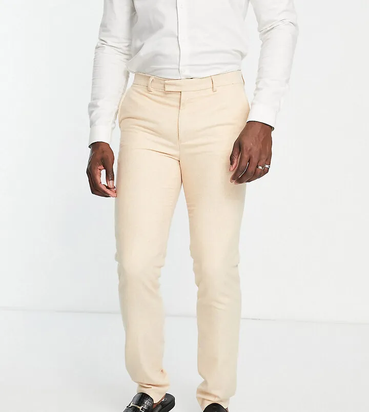 Harry Brown Tall wedding tweed slim fit suit pants
