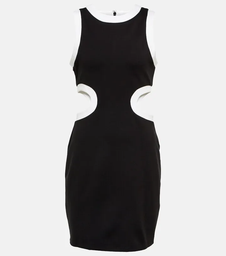 Dolce cutout jersey minidress
